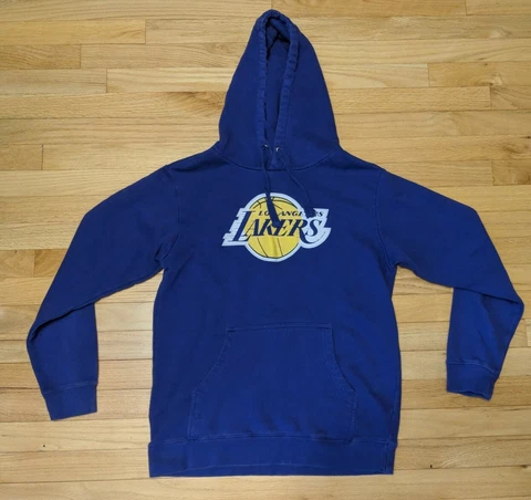 LA Los Angeles Lakers Lebron James Away Jersey Hoodie Sweatshirt Fanatics Size M Cover