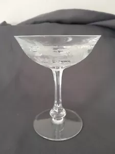 Moser Glas Wildvögel geätzt Champagner Coupé Glas Klarglas Rowland Ward - Bild 1 von 12