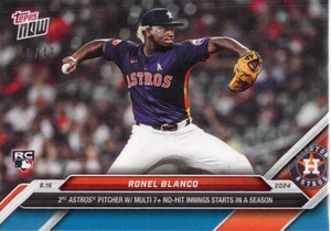 Jarra 2024 Topps Now 306 Ronel Blanco con Multi 7 pulgadas sin éxito 40/49 - ¡Envío gratuito! - Imagen 1 de 2