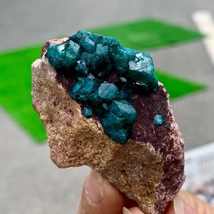 67G Natural Deep Green Grainy dioptase gemstone cluster mineral specimen - Picture 1 of 24