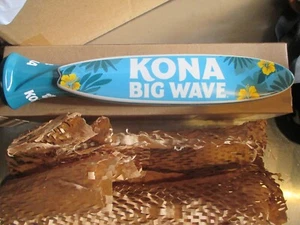 Nueva tabla de surf Kona Big Wave Hawaii mango alto de cerveza para Kegerator Pull KB - Imagen 1 de 8