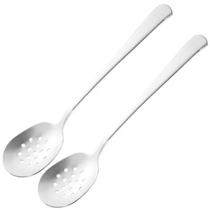 2 Pezzi Cucchiaio Acciaio Inox Cucchiai Cucina Servizio Utensili da Cucina - Foto 1 di 12