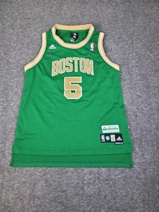 Vtg NBA Adidas Boston Celtics Kevin Garnett Jersey 5 St Patrick's Day Youth L - Picture 1 of 11