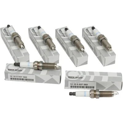 6x ORIGINAL BMW Zündkerze 1er 2er 3er 4er 5er 6er 7er X3 X5 N54 N55 12120037582 - Bild 1 von 2