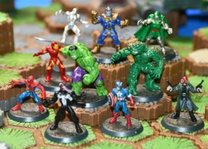 Heroscape Marvel: 10 Figure Set (10 Figures & 10 Battle Cards) Read* - Picture 1 of 13