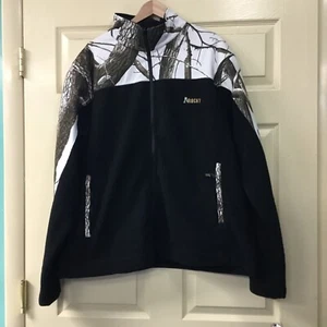 New Men’s Rocky 609476 Black & Realtree Hardwoods Snow Camo Fleece Jacket 2XL - Picture 1 of 4