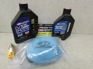 YAMAHA YFS200 BLASTER 200 TUNE UP SERVICE KIT AIR FILTER OIL PREMIX SPARK PLUG - Picture 1 of 1