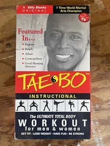 Billy Blanks Tae Bo Instructional VHS-The Ultimate Total Body Workout - Picture 1 of 10
