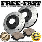 L0470 FRONT Drilled Rotors Ceramic Pads FOR 2000 2001 Audi A4 A6 15"Wheel 288mm