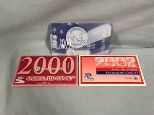 1999 Susan B. Anthony Coin Set, 2000 US Mint Set Denver, 2002 US Mint Set Denver - Picture 1 of 5