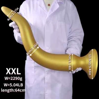 Látigo anal de 64 cm de largo enorme enchufe anal suave culo tapón trasero dilatador ano juguetes sexuales para adultos Foto 1 de 4