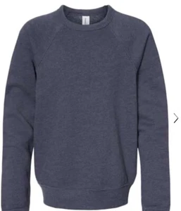 Athletic Heather, Bella Lona Cuello Redondo Talla Xs Cómoda Nueva Sudadera Unisex - Imagen 1 de 5