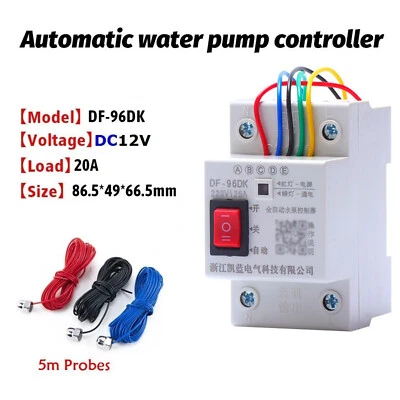 DC12V/24V 50Hz Automatic Water Level Controller Liquid Detection Pump Controller - Image 1 of 4