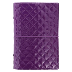 Filofax Domino Luxe Personal Organiser/Planner Task/Diary Stationery Purple - Picture 1 of 3