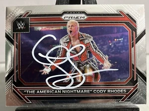 2023 Panini Prizm WWE The American Nightmare Cody Rhodes Signed Autograph Card - Picture 1 of 3