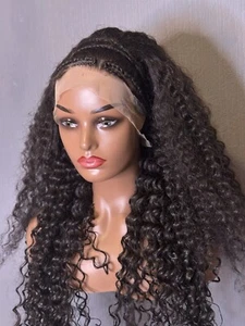 kinky-curly afro wig human hair blend - Picture 1 of 5