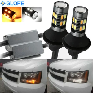 3157 Switchback Canbus LED Turn Signal Light Bulbs For Chevy Silverado 1500 2500 - Foto 1 di 10
