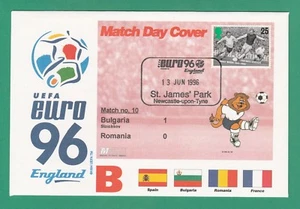 FÚTBOL - SOBRE CUBIERTA DE SELLO PARA EURO 96 - NÚMERO DE PARTIDO 10 - 1996 - Imagen 1 de 1