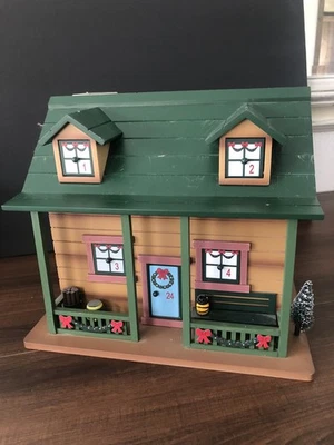 Wooden Cabin Woodland Advent Calendar 24 Doors 23 Adorable Woodland Animals - Image 1 of 4