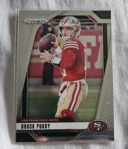 BROCK PURDY  QUARTER BACK    PANINI CARD #   249   Prizm Silver - Picture 1 of 2