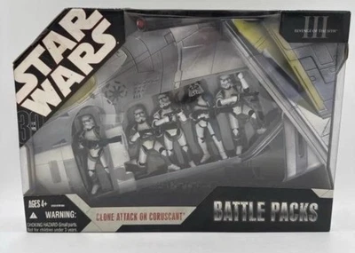 NUEVO 2007 STAR WARS Clone Wars 30 aniversario Paquetes de batalla CLON ATTACK ON CORUSCANT Foto 1 de 3