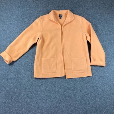 Chaqueta Eileen Fisher Lana Cachemira Frente Abierto Mujer Pequeña Mediana PM Naranja Foto 1 de 4