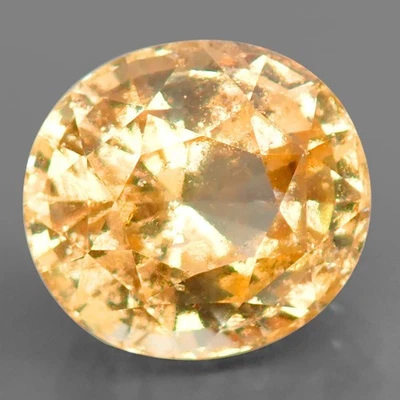 PIEDRA PRECIOSA NATURAL OVALADA 8,03ct.RARO BRILLO SUPERIOR AMARILLO DORADO GRANATE GROSULAR Foto 1 de 2