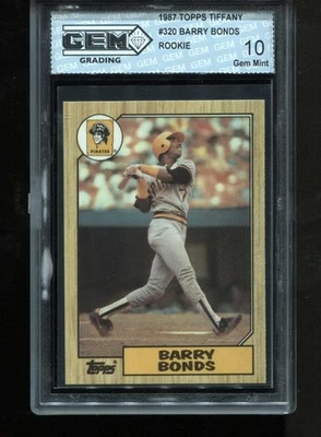 Tarjeta de radiocontrol Barry Bonds Rookie 1987 Topps Tiffany #320 MLB Piratas gema como nueva 10 Foto 1 de 2
