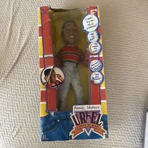 Steve Urkel Family Matters Zugschnur sprechende Puppe Spielzeug in Box Hasbro 1991 ~ lesen - Bild 1 von 5
