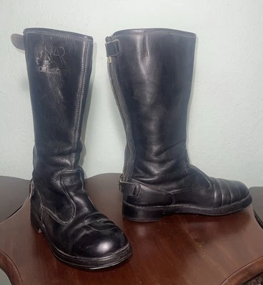 Alpinestars Botas de Cuero Negro Motocicleta Carreras Touring Para Hombre 9 Italia Foto 1 de 4