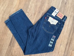 Levi’s 501 Skinny Jeans Women’s 32X28 Blue Denim Buttonfly High Rise NWT - Picture 1 of 11
