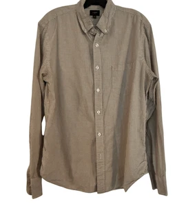 J.crew weinrot kariertes Baumwollhemd mit Knopfleiste Large - Bild 1 von 8