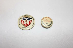 Rare 1915 Carbon County Camps Pinback & Member of Assembly G. W. Kavanaugh-LP - Picture 1 of 1