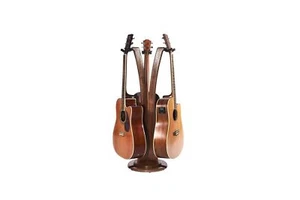 Ruach GS-1 Triple Acoustic/Electric Guitar Stand - Mahogany - Picture 1 of 6