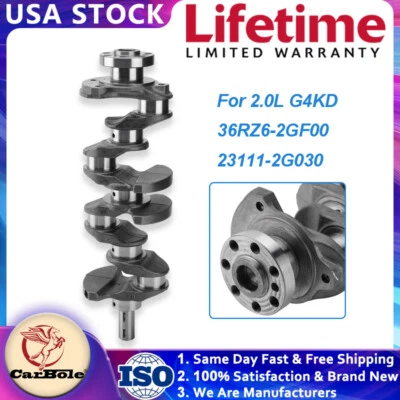 Cigüeñal motor G4KD 2,0 L para Kia Sportage 2017-2020 Hyundai Santa Fe 2019-20 Foto 1 de 4