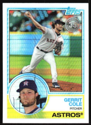 2018 Topps Update Gerrit Cole #113 Silver Pack Refractor SN Houston Astros - Image 1 of 2