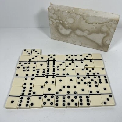 Vintage Crisloid Classic Set of 28 Dominoes - Please See Description - Image 1 of 4
