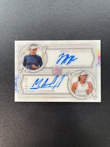 2024 Topps Royalty Tennis Erika Andreeva Mirra Andreeva Dual Auto 20/25 BJCKW - Picture 1 of 5