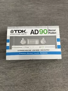 TDK Acoustic Dynamic Cassette AD 90 Audio Blank Tape Normal Position Neu Versiegelt - Bild 1 von 3