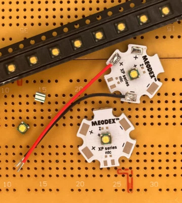 Cree XP-G Warm White Q3 2800K 4.9W High Power LED Emitter, Star & Leads CRI 80 - Image 1 of 2