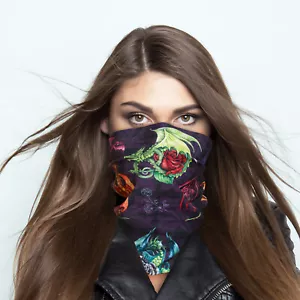 Neck Tube Seamless Multifunctional Snood Bandana Gaiter Bodylife Mystic Dragon - Picture 1 of 7