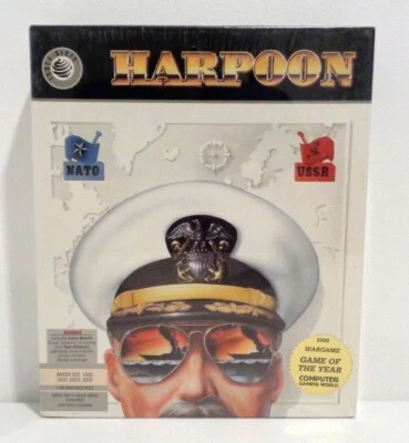 HARPOON Commodore Amiga 500 1000 2000 Computer Game BIG BOX PC Brand New Sealed - Image 1 of 4