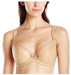 Claudette Dessous Scoop Neck Bra Color Sunkissed Sexy Women's Intimate Lingerie  - Picture 1 of 2