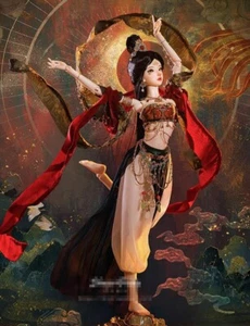 Muñeca 1/4 BJD Apsaras Color Normal Maquillaje Facial Libre de A+Ojos+Ropa+Peluca - Imagen 1 de 12