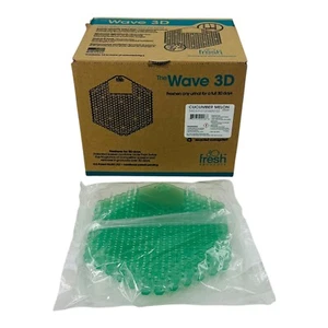 10 Urinal Screens Fresh Products The Wave 3D Urinal Screen Cucumber Melon Scent - Picture 1 of 8
