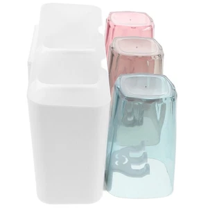 Wall Toothbrush Cup Holder Plastic Toothbrush Holder Wall Toothbrush Rack - Picture 1 of 12