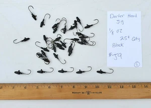 Darter Head Jigs Lot - Bullet weghit 1/8 Hooks - Fishing Tackle Lot 25 Qty #J9 - Picture 1 of 1