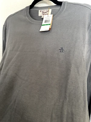 原装企鹅灰色浅毛衣全新带标签,尺寸 L  — 第 1/4 张图片