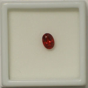 .75 CT 7 X 5 MM OVAL CUT RED ANDESINE LABRADORITE GEMSTONE IN CAPSULE PICTURED - Picture 1 of 1