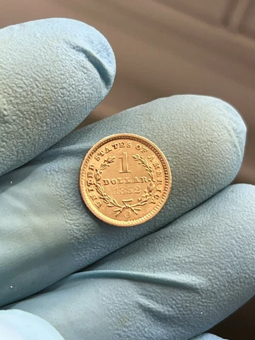 1852-O $1 Liberty Head Gold Dollar stuning Cover